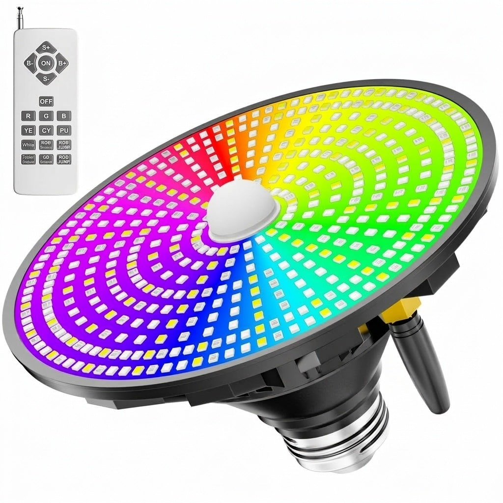 Oyezvary 1 Piece Smart Swimming Pool Light Bulb RGBW LED 45W E26 Base 12 Color Modes Adjustable Brightness Speed Remote and Switch Control Waterproof Oyezvary 1 Piece Smart Swimming Pool Light Bulb RGBW LED 45W E26 Base 12 Color Modes Adjustable Brightness Speed Remote and Switch Control Waterproof