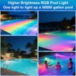 Oyezvary 1 Piece Smart Swimming Pool Light Bulb RGBW LED 45W E26 Base 12 Color Modes Adjustable Brightness Speed Remote and Switch Control Waterproof Oyezvary 1 Piece Smart Swimming Pool Light Bulb RGBW LED 45W E26 Base 12 Color Modes Adjustable Brightness Speed Remote and Switch Control Waterproof