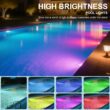 Oyezvary 1 Piece Smart Swimming Pool Light Bulb RGBW LED 45W E26 Base 12 Color Modes Adjustable Brightness Speed Remote and Switch Control Waterproof Oyezvary 1 Piece Smart Swimming Pool Light Bulb RGBW LED 45W E26 Base 12 Color Modes Adjustable Brightness Speed Remote and Switch Control Waterproof