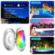 Oyezvary 1 Piece 10 inch LED pool light 60 foot cord 60W for inground pools color changing underwater with app remote controller for wet niche