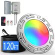 Oyezvary 6 Inch 120 Foot Smart WiFi LED Pool Light 20W Multicolor Changing for Inground Swimming Pools Fits 6 Inch Wet Niches 1 Piece