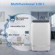 COWSAR 8150 BTU (DOE) 115-Volt Vented Medium Room Portable Air Conditioner Remote Included