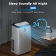COWSAR 10000 BTU (DOE) 115-Volt Vented Medium Room Portable Air Conditioner Remote Included