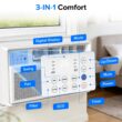 COWSAR Medium Room Window Air Conditioner , Remote Included ( 120-Volt , 12000-BTU )