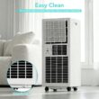 COWSAR NPPC3A/AC5419 6000 BTU (DOE) 115-Volt Vented Small Room Portable Air Conditioner Remote Included
