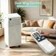 COWSAR NPPC3A/AC5419 6000 BTU (DOE) 115-Volt Vented Small Room Portable Air Conditioner Remote Included