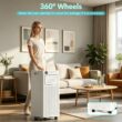 COWSAR NPPC3A/AC5419 6000 BTU (DOE) 115-Volt Vented Small Room Portable Air Conditioner Remote Included