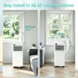 COWSAR NPPC3A/AC5419 6000 BTU (DOE) 115-Volt Vented Small Room Portable Air Conditioner Remote Included