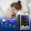 COWSAR 23.43-in W 46 -Bottles Silver Built-in/Freestanding Indoor Wine Cooler
