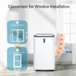 COWSAR 8000 BTU (DOE) 115-Volt Vented Medium Room Portable Air Conditioner Remote Included
