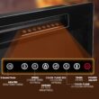 COWSAR 49.4-in W Black Wall mount Infrared quartz Electric Fireplace with Remote Control Included