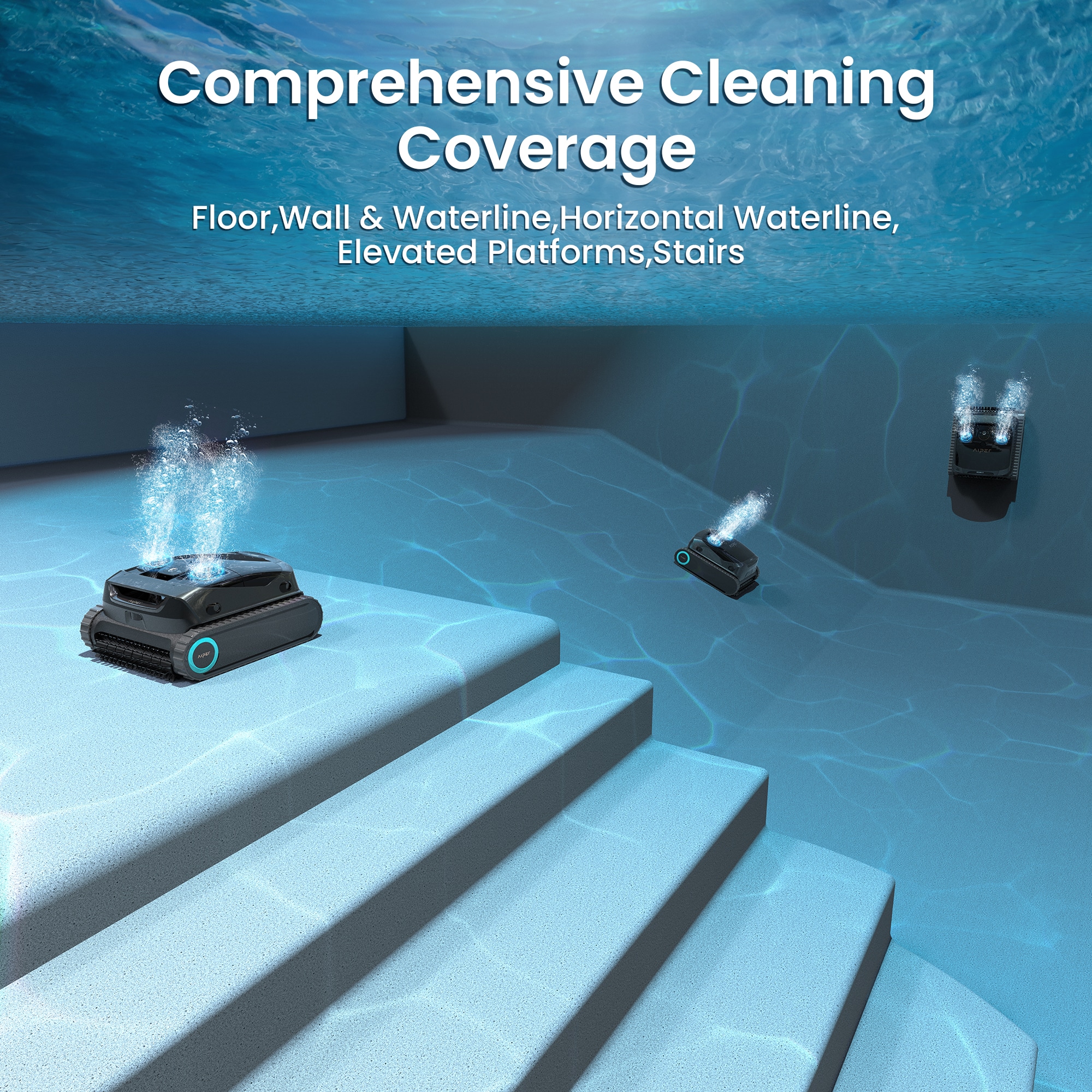 Aiper Scuba X1 Pro Cordless 7.9-in Robotic Pool Vacuum Aiper Scuba X1 Pro Cordless 7.9-in Robotic Pool Vacuum
