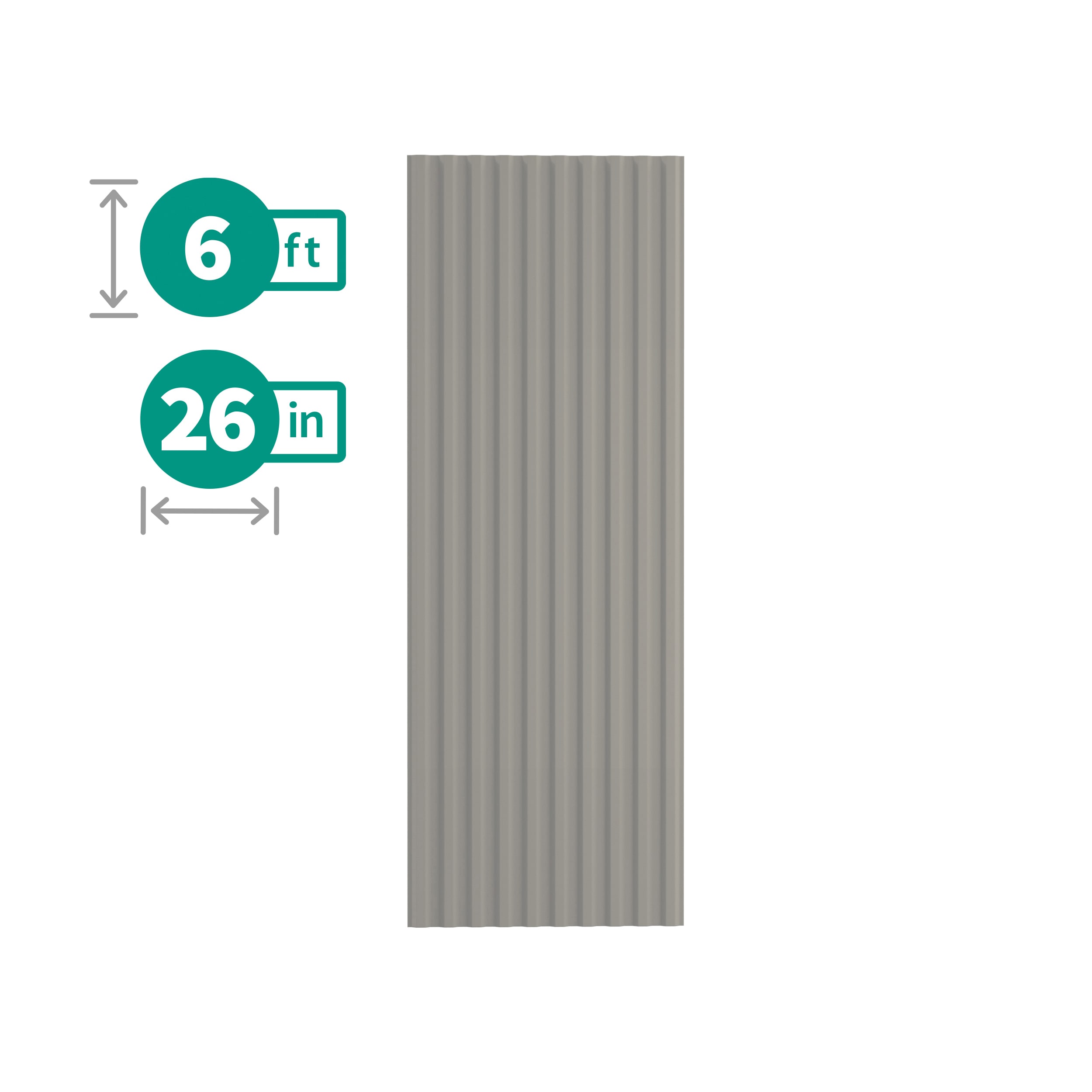 Tuftex PolyCarb 2.17-ft x 6-ft Corrugated Smoke Polycarbonate plastic Roof Panel 10 -Pack Tuftex PolyCarb 2.17-ft x 6-ft Corrugated Smoke Polycarbonate plastic Roof Panel 10 -Pack