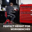 Vyper 24-in x 23-in Work seat ( Black )