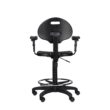 Hampden Furnishings 38-in x 26-in Work seat ( Black )
