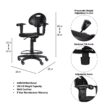Hampden Furnishings 38-in x 26-in Work seat ( Black )