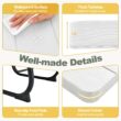 Poinic 35-in White Plastic Square Picnic Table