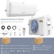 Costway 18000 BTU Mini Split Air Conditioner and Heater 19 SEER2 1250 Sq. Ft Coverage