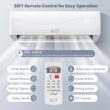 Costway 18000 BTU Mini Split Air Conditioner and Heater 19 SEER2 1250 Sq. Ft Coverage