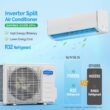 ROVSUN 1 zone 11500-BTU Ductless Mini Split Air Conditioner Heat Pump Included with 115-Volt