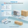 ROVSUN 1 zone 11500-BTU Ductless Mini Split Air Conditioner Heat Pump Included with 115-Volt