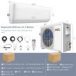 Costway 12000 BTU Mini Split Air Conditioner and Heater 20 SEER2 115 V Wall-Mounted AC Unit