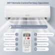 Costway 12000 BTU Mini Split Air Conditioner and Heater 20 SEER2 115 V Wall-Mounted AC Unit