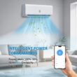 IdealHouse 9000 BTU Mini Split Air Conditioner and Heat Pump System 18.5 SEER2 230V Ductless AC Unit Cools Up to 450 Sq Ft WiFi Control Remote Low Noise Complete Installation Kit