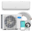 ROVSUN 11500BTU 115V 17SEER2 Wifi Enabled Mini Split Air Conditioner and Heater with Pre-Charged Condenser Heat Pump and Installation Kit