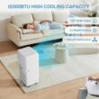 Garvee 10000 BTU Portable AC 4-in-1 Cooling for 450 Sq Ft Rooms Dehumidifier Fan Remote 24H Timer