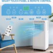 Garvee 10000 BTU Portable AC 4-in-1 Cooling for 450 Sq Ft Rooms Dehumidifier Fan Remote 24H Timer