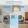 Garvee 10000 BTU Portable AC 4-in-1 Cooling for 450 Sq Ft Rooms Dehumidifier Fan Remote 24H Timer