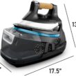 Rowenta, Iron, Ultimate Steam Pro Stainless Steel Soleplate Professional Steam Station for Clothes, 1800 Watts, 1.3L Removable Tank, Boiler Technology, Fast Heat Up, Black Clothes Iron, DG8668 Rowenta, Iron, Ultimate Steam Pro Stainless Steel Soleplate Professional Steam Station for Clothes, 1800 Watts, 1.3L Removable Tank, Boiler Technology, Fast Heat Up, Black Clothes Iron, DG8668