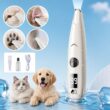 Waterproof Pet Paw Trimmer with LED Light – Low Noise Electric Grooming Clipper for Dog & Cat Face, Feet, Ears and Paw Hair