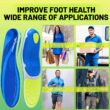Orthopedic Plantar Fasciitis Insoles with Arch Support for Men & Women – Flat Feet Relief Inserts for Work Shoes, Sneakers & Sports Footwear,127G2-IFI-Green