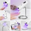 Portable UV Nail Lamp Rechargeable Mini Nail Dryer with Stand for Gel Polish Curing