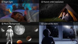 360° Galaxy Star Projector Night Light Planetarium Lamp for Kids Bedroom Home Decor and Party Atmosphere