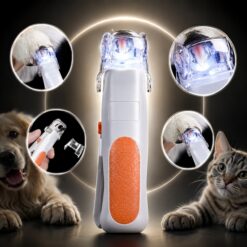 LED Pet Nail Clipper for Cats & Dogs – Professional Grooming Scissors with Safety Light & Precision Nail Cutter