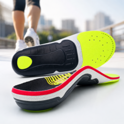 Orthopedic Plantar Fasciitis Insoles with Arch Support for Men & Women – Flat Feet Relief Inserts for Work Shoes, Sneakers & Sports Footwear, 127G2-IFI-Green