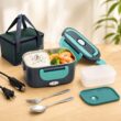 Portable Electric Lunch Box 1.5L 60W Leakproof Food Warmer for Car and Home Use