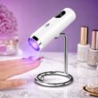 Portable UV Nail Lamp Rechargeable Mini Nail Dryer with Stand for Gel Polish Curing
