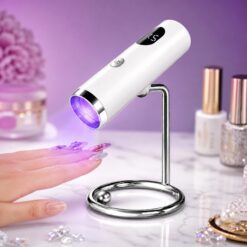 Portable UV Nail Lamp Rechargeable Mini Nail Dryer with Stand for Gel Polish Curing