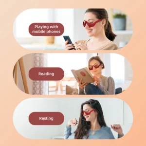 Eye Massager Glasses for Eye Fatigue Relief and Under Eye Relaxation Massage