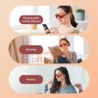 Eye Massager Glasses for Eye Fatigue Relief and Under Eye Relaxation Massage