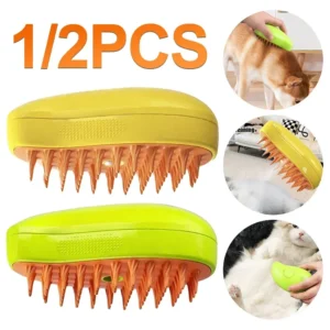 3 in 1 Steam Pet Grooming Brush with Spray Massage Comb for Dogs and Cats Hair Removal