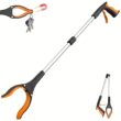 32 Inch Rotating Grabber Reacher Tool with 360° Grip, Lightweight Heavy Duty Multi-Purpose Pick-Up Tool