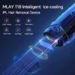 MLAY T18 IPL Hair Removal Device with Ice Cooling – Permanent Laser Hair Removal for Women & Men, Unlimited Flashes, Painless Home Use Epilator