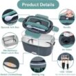 Portable Electric Lunch Box 1.5L Leakproof Food Warmer for Car and Home Use