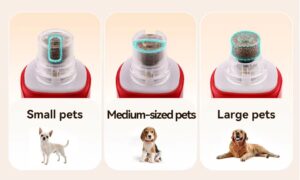 ROJECO Rechargeable Pet Nail Grinder with LED Light – 7 Speed Electric Nail Trimmer for Dogs and Cats