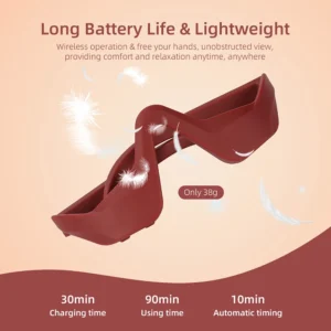 Eye Massager Glasses for Eye Fatigue Relief and Under Eye Relaxation Massage